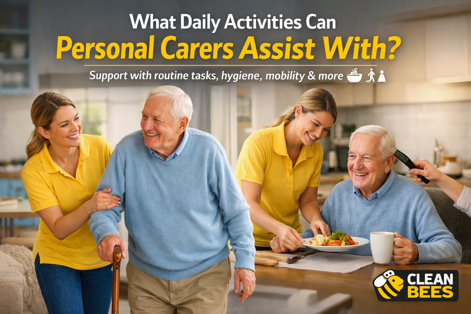 Daily living support by trained carer