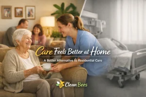Home care support offering comfort and independence to seniors