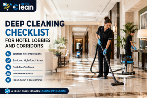 Hotel lobby deep cleaning