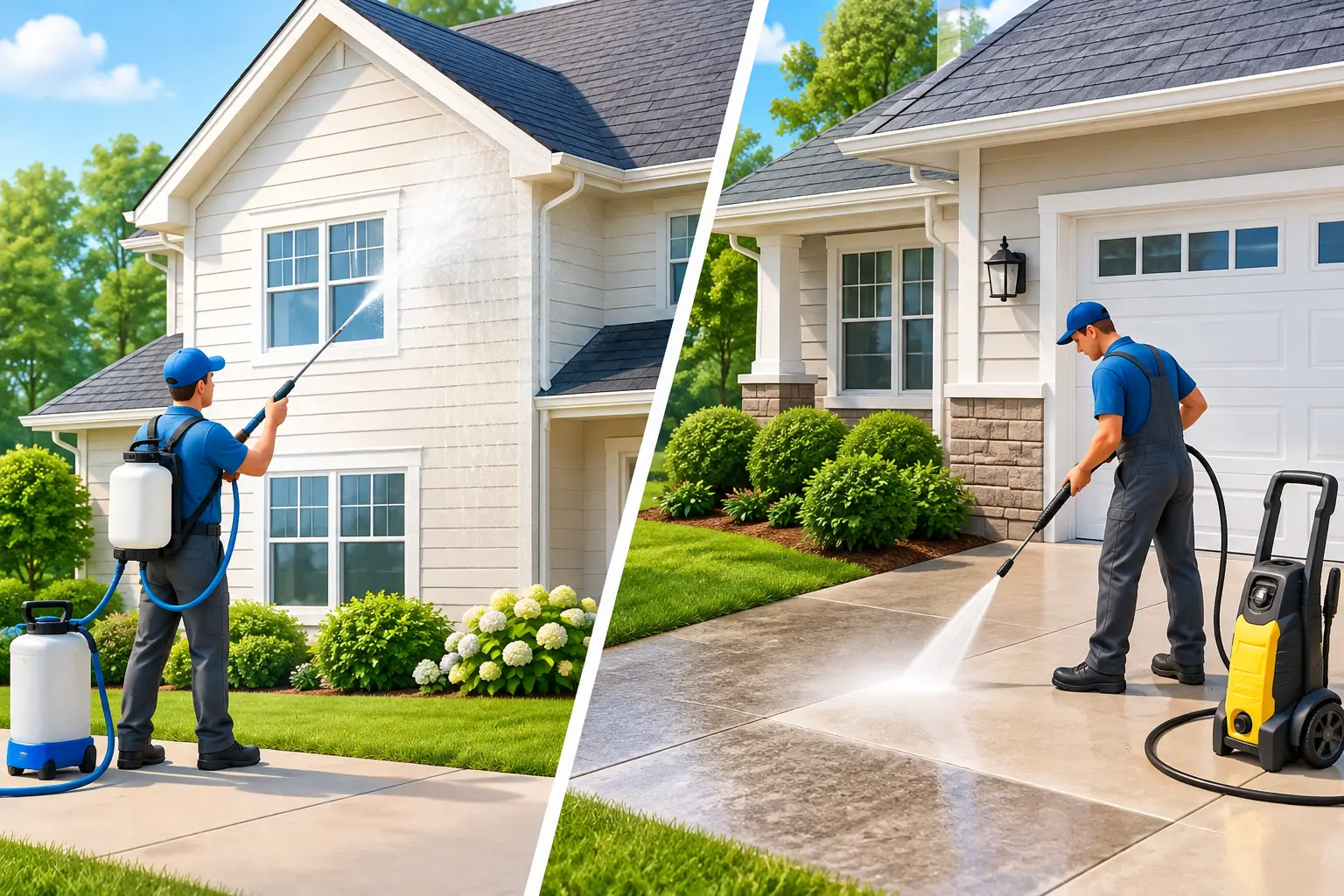 House Washing Versus Pressure Washing Explained